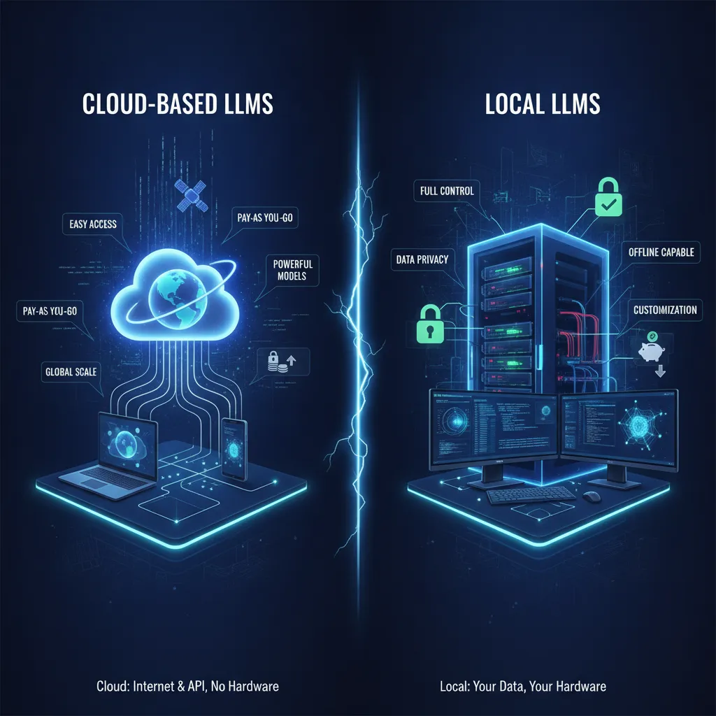 Thumbnail for blog post: Local LLM vs cloud-hosted LLM for documentation workflows - a decision framework