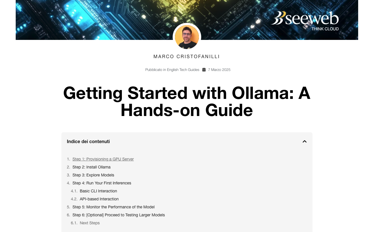 Screenshot of Seeweb IT